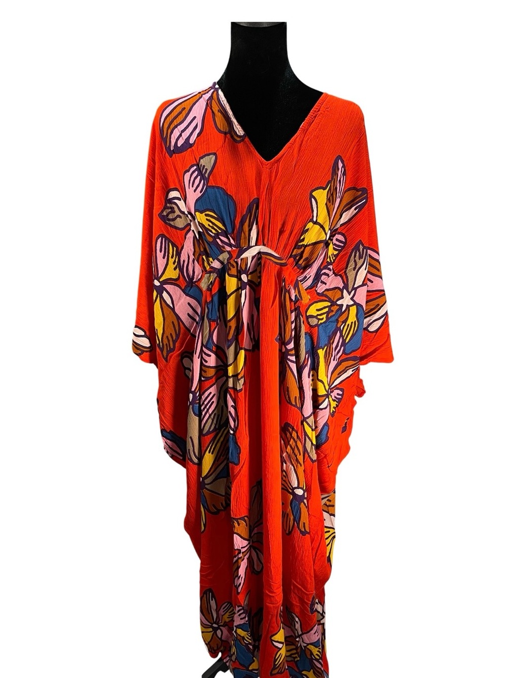 SAACHI Tropical Sun Maxi - Kaftan Bright Orange New